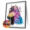 thumbnail image 2 of Cuadros Decorativos 5D Kit Rhinestone DIY flor de melocotón caballo completo redondo taladro diamante pintura artesanal Likrtyny embutido en tela, 2 of 9