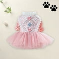 thumbnail image 3 of Fashionable Puppy Pet Clothes Blingbling Tutu Dress with Elegant Lace for Small Dogs for Celebrations and Parties, 3 of 4
