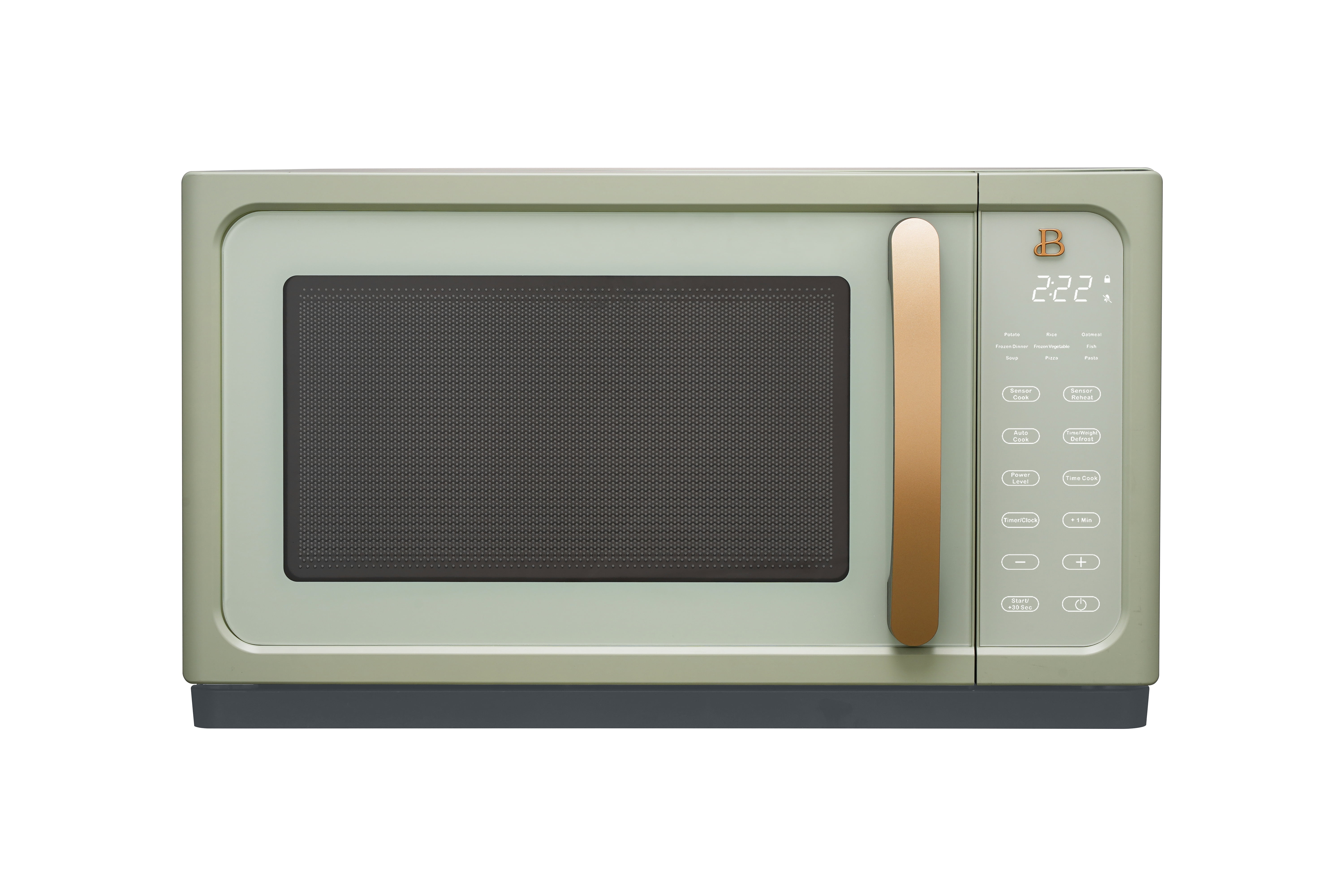 Beautiful BTFCMS811BKST10 1.1 Cu ft 1000 Watt, Sensor Microwave Oven, Sesame Black by Drew Barrymore