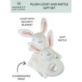 thumbnail image 3 of Honest Baby Clothing Organic Cotton Boy/Girl 2-Piece Lovey and Rattle Gift Set, Bunny, 3 of 7