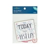 Hello Hobby Die Cut Embossed Shapes Pack, Modern Good Vibes Theme, 30 count