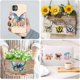 thumbnail image 5 of 18 hojas de transferencias para manualidades con diseño de mariposas y flores, UV, DTF, impermeables, para madera, vidrio, decoración del hogar, 3,6 x 3,9 pulgadas, 5 of 9