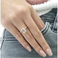 thumbnail image 5 of JEWELSBYASAILOR 1.5 Carat Emerald Cut Moissanite Ring - White Gold Plated Wedding Ring - 925 Sterling Silver Jewelry - Classic Anniversary Gift, 5 of 5
