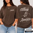 thumbnail image 4 of America 250 Years of Freedom Cowboy Shirt, Western American Flag Tee, 4th of July Shirts for Men, Patriotic USA T-Shirt, 4 of 7