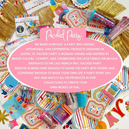 Packed Party 'Serve 'Em Up' 14 Serving Platter, Glitter - Infused, Foil Accents - set of 11