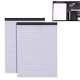thumbnail image 2 of Professional Padfolio with Notepad Included, Faux Leather Portfolio Folder with Clipboard & Pen Holder, Resume Folder, Legal Pad Holder, Business Card Holder, A4 Letter Size, 1Pc(White-2pcs,11.2x8"), 2 of 9