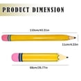 thumbnail image 3 of 1Pcs Fun Inflatable Pencil Balloon for Graduation Decoration Welcome Backs to Party Supplies Crayon Decor for Garden, 43X4In (Yellow1), 3 of 6
