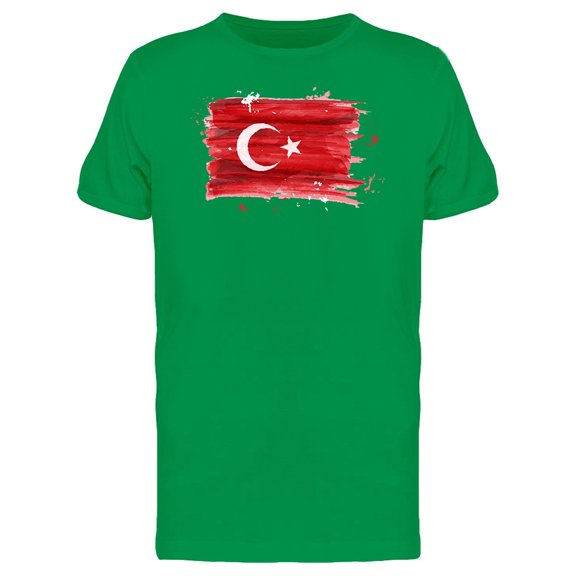 Brush Painting Of Turkey Tee Men's -Image by Shutterstock