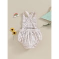thumbnail image 3 of Bagilaanoe Newborn Baby Girl Rompers Plaid Sleeveless Bodysuit 3M 6M 9M 12M 18M 24M Infant Overalls One Piece Jumpsuit, 3 of 8