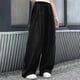 thumbnail image 4 of Odeerbi 5-16 Años Niñas Verano Hielo Seda Pantalones de Pierna Ancha Casual Color Sólido Pantalones de Cintura Alta Suelta, 4 of 5