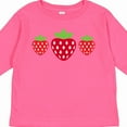 thumbnail image 4 of Inktastic Strawberries Summer Strawberry Fruit Girls Long Sleeve Toddler T-Shirt, 4 of 5
