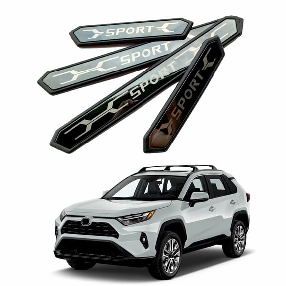 For Toyota RAV4 2020-2025 Auto Door Sill Scuff Plate Trim Guard Protector Stickers Car Accessories