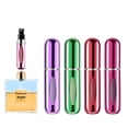 thumbnail image 1 of Portable Mini Refillable Perfume Atomizer Bottle，5ml Atomizer Refillable Perfume Spra Bottle, Scent Pump Case, Perfume Atomizer Refillable Travel(4 Pack) (Rose Red, Red, Green, Purple), 1 of 5
