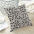 thumbnail image 5 of Spring Floral Pillow Covers 18 X 18 Inch Set of 2, Vintage Cute Black Cream Flower Decorative Throw Pillow Covers Rustic Farmhouse Pillowcase Linen Cushion Case for Outdoor Home Sofa Couch, 5 of 6