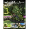 thumbnail image 2 of Garvee juego de 3 jardineras altas con enrejado y pantalla de privacidad, maceteros verticales resistentes para plantas trepadoras, verduras y flores, 2 of 7