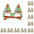 thumbnail image 1 of Yuarrent Montura de gafas de Navidad de dibujos animados bonitos gafas brillantes sin lentes para niños adultos decoración de fiesta de 5# 10piezas, 1 of 6