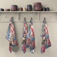 thumbnail image 5 of Wobogo 4th Of July Cat Kitchen Towel 6 Piece Large Cotton Dishcloth Premium Absorbency Set with Hanging Loop, 5 of 7