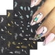thumbnail image 2 of 3d Marble Lines Nail Art Stickers, 12 Sheets Black Golden French Stripes Swirls Wave Lines Nail Decals Geometry Graffiti Abstract Flower Nail Stickers, 2 of 4