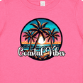 thumbnail image 4 of Inktastic Tropical Vacation Coastal Vibes Quote Girls Baby T-Shirt, 4 of 5