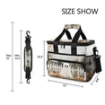 thumbnail image 3 of FORMRS Insulated Cooler Bag 24 Cans Capacity Soft Leakproof Lunch Box with Side Pockets, Halloween Pumpkin Field, 3 of 7