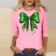 thumbnail image 1 of Xuyuer St. Patrick's Day Womens 3/4 Sleeve Crew Neck Spring T-Shirts Merry and Bright Casual Pullover Graphic Tee Tops Cute Tunic Tops Basic Tees Blouses Business Work Tee Top, 1 of 5