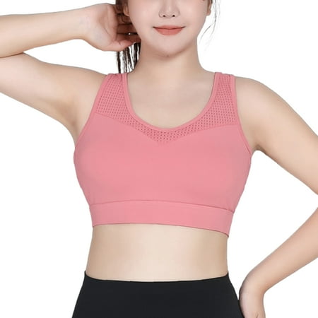 

Women s Sports Bra Steel Rimless Bra Women s Fitness Bra XL Pink
