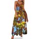 thumbnail image 1 of Vestido sin mangas de colores otoñales Vestido de noche Ropa de mujer Recién llegados Vestido largo Mujer Verano, 1 of 7