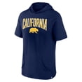 thumbnail image 2 of Men's Fanatics Navy Cal Bears Outline Lower Arch Hoodie T-Shirt, 2 of 3