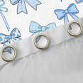 thumbnail image 4 of jejeloiu Kawaii Bowtie Cartoon Bow Curtains Pack of 2 (42x84 Each),Blue White Curtains Blackout For Girl Kids, 4 of 6