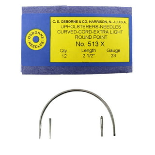 CS Osborne, 503 2 1/2 Light Curved Leather Point Needle, 1pc 