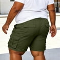 thumbnail image 3 of Luvrsol Men’s Big & Tall Rugged Utility Cargo Shorts Water Resistant Multi Compartment Pockets S-5XL, 3 of 8