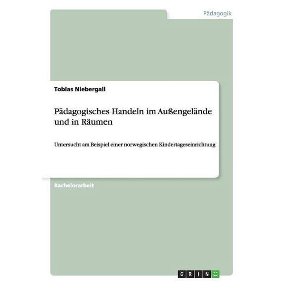 Pädagogisches Handeln im Außengelände und in Räumen : Untersucht am Beispiel einer norwegischen Kindertageseinrichtung (Paperback)