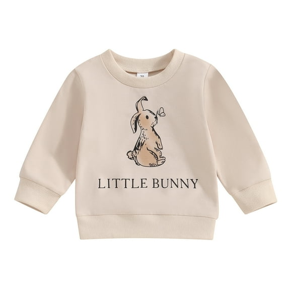 Toddler Baby Boy Girl Easter Outfit 6 12 18 24 Months 3 Years Crewneck Sweatshirt Letter Long Sleeve Pullover Spring Shirt Tops