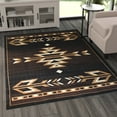 thumbnail image 3 of BizChair Southwest Native, Area Rug, Brown Black Beige Ivory (5 Feet X 7 Feet), 3 of 7