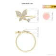 thumbnail image 4 of ANGARA Natural Diamond Butterfly Bypass Ring in 14K Yellow Gold for Women (Size-3mm| Color-I-J| Clarity-I1-I2) | April Birthstone, Birthday, Anniversary, Jewelry Gift for Women | Natural Diamond Ring, 4 of 9