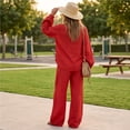 thumbnail image 7 of Linen Two Piece Sets for Women V Neck Zipper Matching Sets Loungewear Fall Travel Outfits Fashion 2026 ,M, 7 of 7