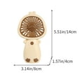thumbnail image 5 of WKSCLPAI Mini Portable Handheld Fans, Cute Duckling Small Fan,Mini Turbo Fan for Indoor Outdoor Activities, Travel, Working, Silent Operation, Powerful Wind Power, Coffee, 5 of 5