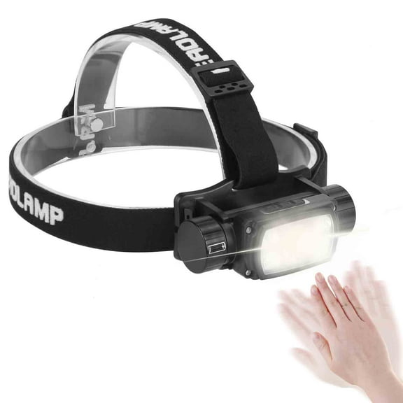 iMounTEK 2000lms LED Headlamp Rechargeable Body Motion Sensor Headlight Camping Flashlight Head Light Torch Lamp with USB