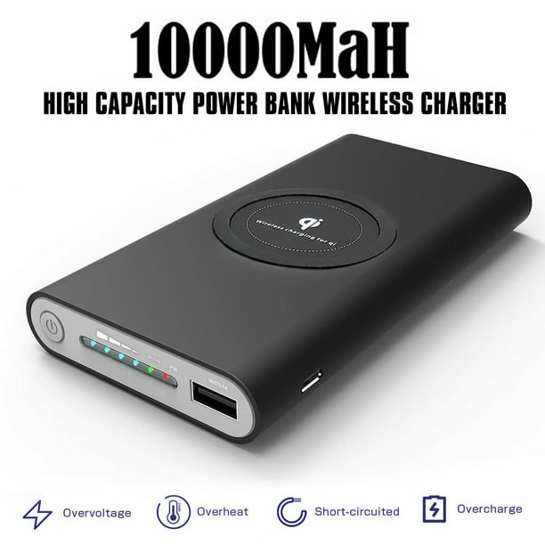 [Qi Wireless Charger + QC3.0 Power Bank] 10000mAh Wireless