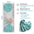 thumbnail image 2 of Orange Floral and Petal Pattern Hot Yoga Mat Towel Non Slip for Hot Yoga - Quick-Drying Yoga Mat Cover with 4 Corner Pockets with Travel Bag - Hot Yoga Towel Non Slip 74"x26", 2 of 6