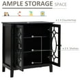 thumbnail image 6 of Vanessa Sideboard Buffet Cabinet - Espresso, 6 of 10
