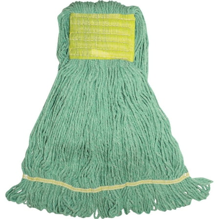 Genuine Joe Wide Band Synthetic Blend Mophead - Synthetic Fiber, Cotton, Rayon