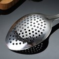 thumbnail image 5 of Xiao Hua Cuchara para verduras multifuncional con ranuras para el hogar, utensilio de cocina portátil, cuchara de arroz con mango puntiagudo, cuchara de sopa + colador, 2 piezas, 5 of 5