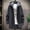 Gray, variant on Men Solid Color Hooded Jacket Windbreaker Mid-length Casual Coat