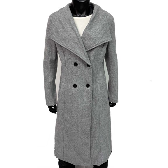 Gytharion Women’s Long Coats Lapel Solid Color Button Down Wool Jackets Belted Warm Winter Overcoats with Pockets