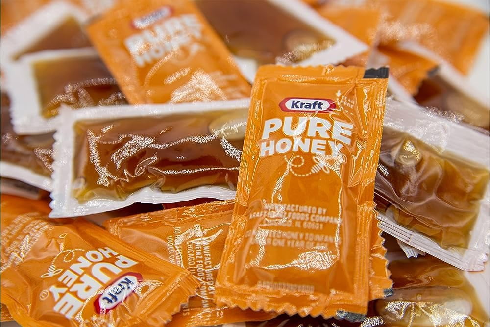 Kraft Pure, sweet grade A Honey, Packet 9 Gram l Pack of 50