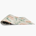 thumbnail image 4 of 5' Round Simply Daisy Bunch of Pansies Casual Chenille Area Rug, Orange, 4 of 4