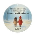 thumbnail image 2 of Adorno de Recuerdo de Amistad | Decoración Colgante con Frase de Amistad para Árbol de Navidad | Adorno Ligero para Árbol de Navidad | Regalo Sentimental para Mujeres y Amigas, 2 of 6