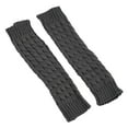 thumbnail image 4 of Calentadores de piernas para mujer, cubrebotas, protección para las piernas, medias, calcetines de invierno de moda Gris oscuro, 4 of 7