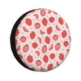 thumbnail image 1 of Fotbe Strawberry Funda de Llanta de Repuesto con Estampado, Engrosada, Ajuste Universal para Jeep, Remolque, RV, SUV, Camión-15 inch, 1 of 6